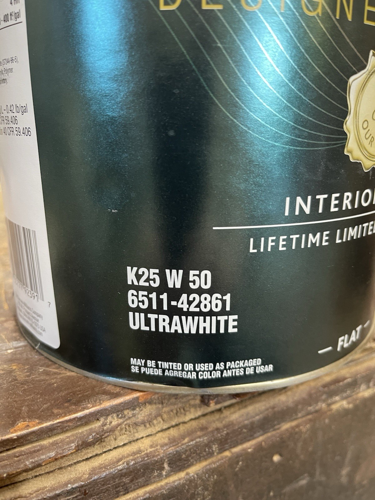 Gal. Sherwin Williams Emerald Interior Latex Water Base Paint/Flat/ Ultra White
