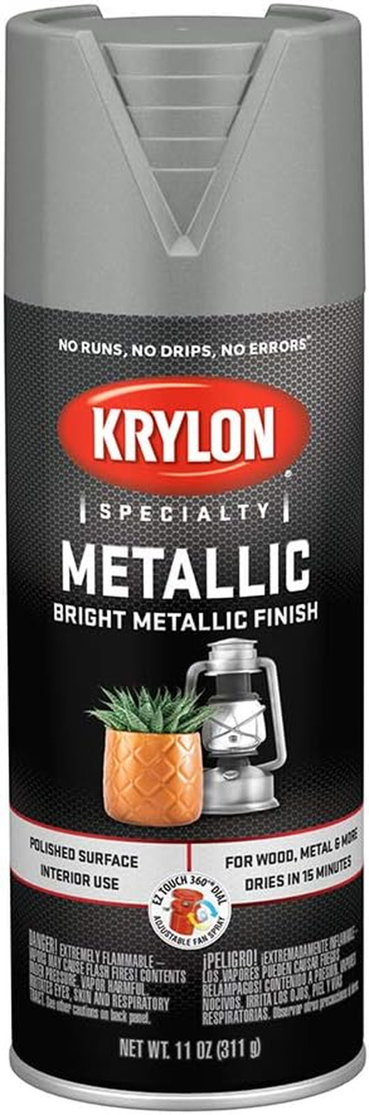 K1404 Metallic Spray Paint, Chrome Aluminum 11 Ounce (Pack of 1)
