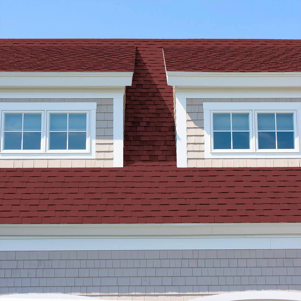 5 gal. #PFC-04 Tile Red Flat Multi-Surface Exterior Roof Paint