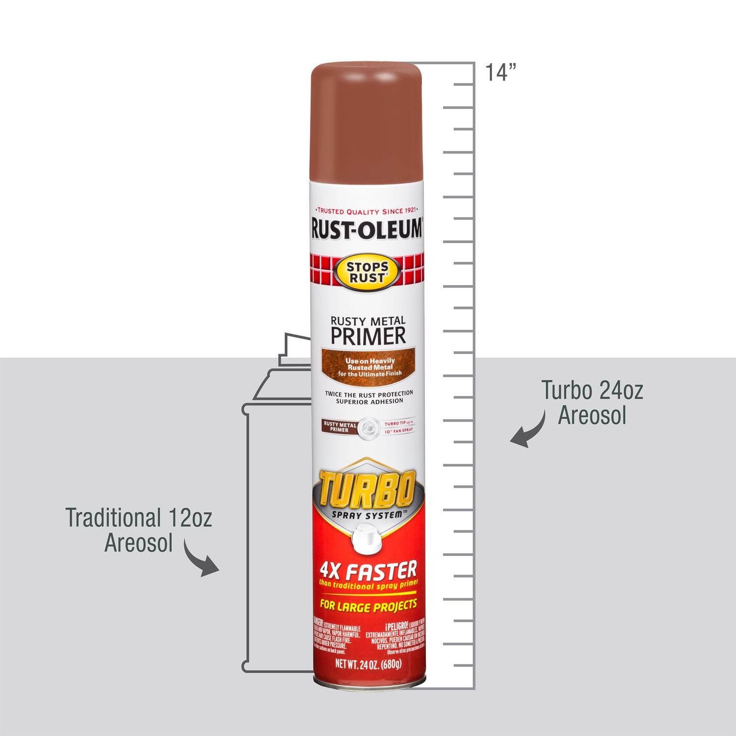 Rust-Oleum Stops Rust Rusty Metal Primer 24 oz. (Pack of 6)