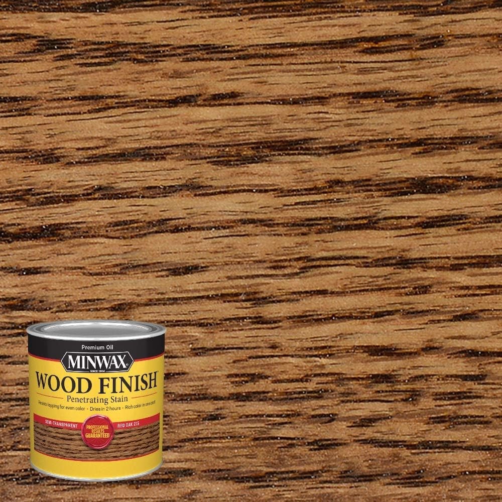 8 Oz Minwax Penetrating Red Oak Stain – Perfect for DIY Interior Wood Finishing