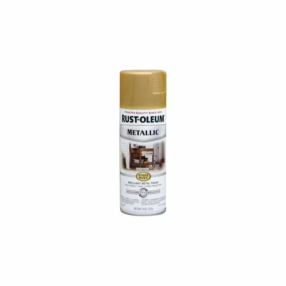 11 Oz. Metallic Gold Rush Protective Spray Paint (6-Pack)