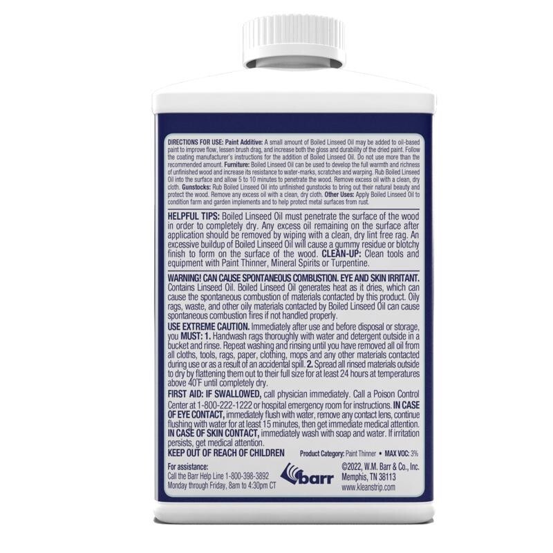 Klean Strip Transparent Clear Oil-Based Linseed Oil Modified Alkyd Sealer 1 qt