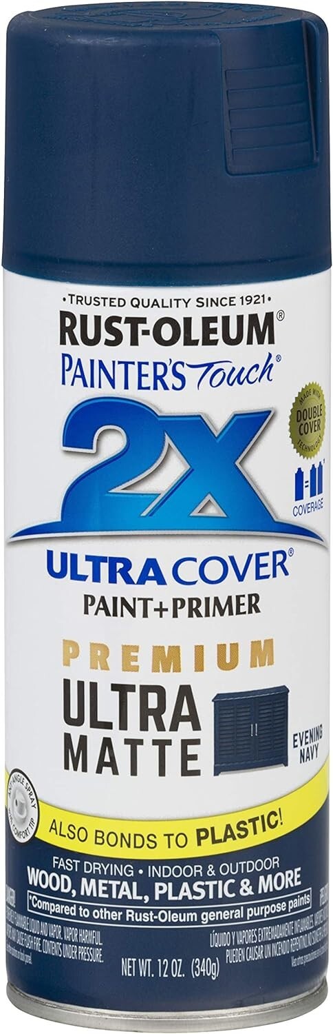 Rust-Oleum Painter’s Touch Cover Ultra Matte Nantucket Blue Spray Paint (5 PACK)