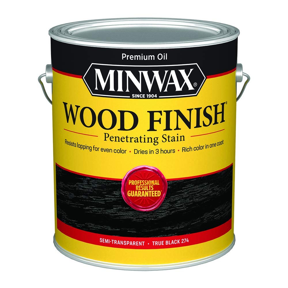 Minwax Wood Finish Oil-Based Stain, True Black, 1 Gallon