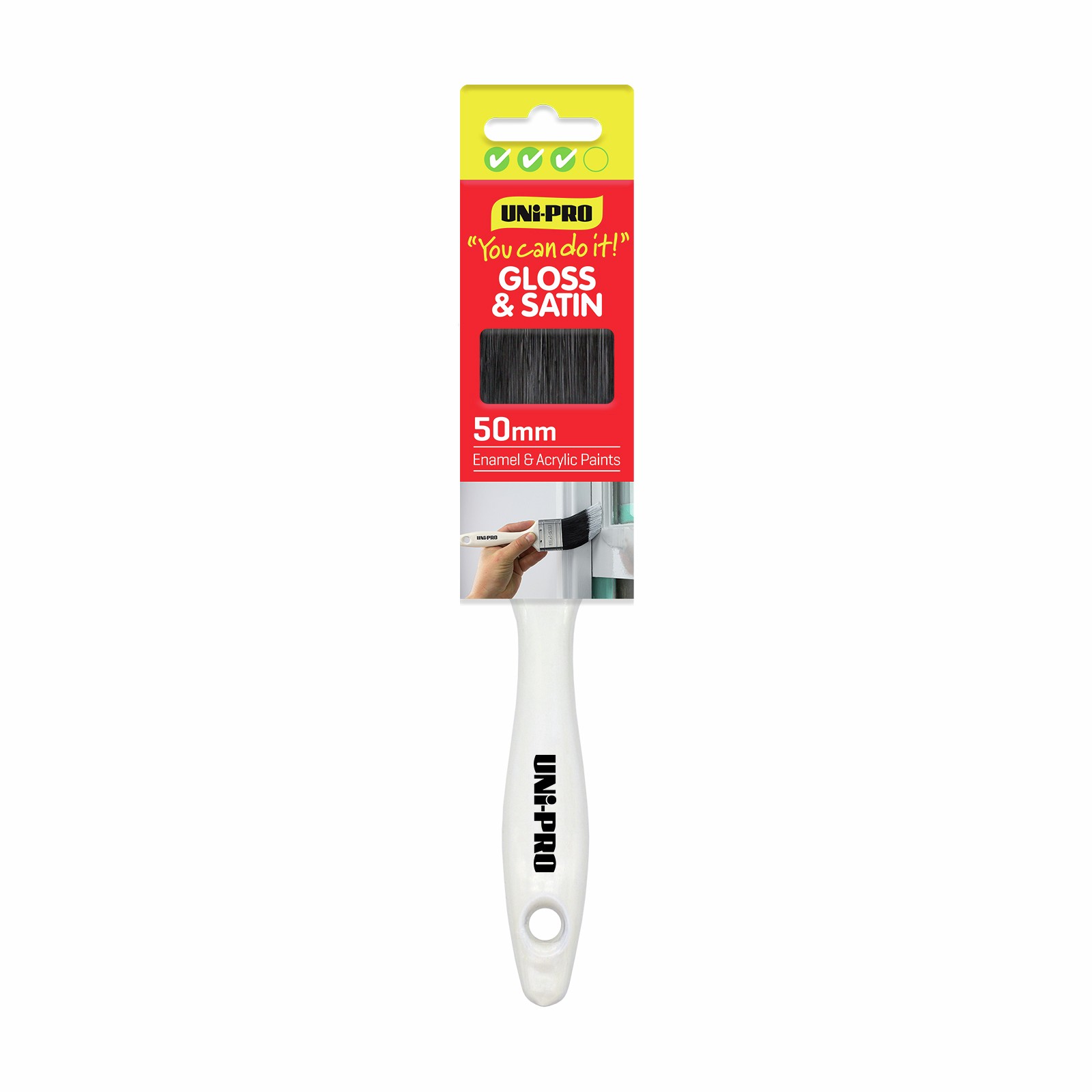 UNi-PRO 50mm You Can Do It Gloss And Satin Brush