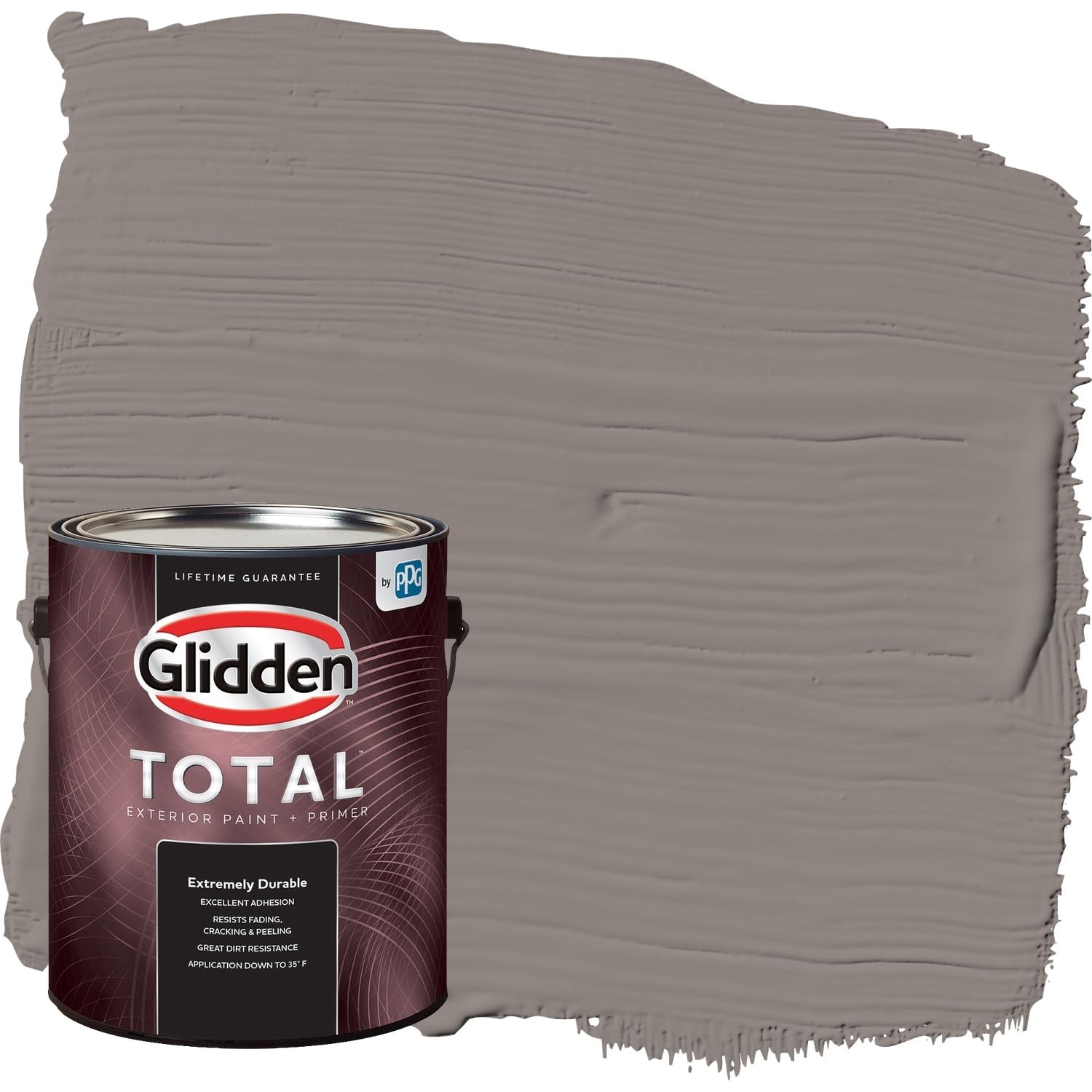 Glidden Total Exterior All-In-One Elephant Gray/Gray Semi-Gloss 1 Gallon