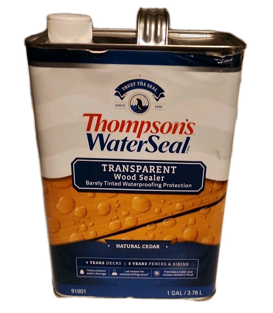 Thompson’s WaterSeal Lot of 5for140 Waterproofing Wood Stain and Sealer, Natural