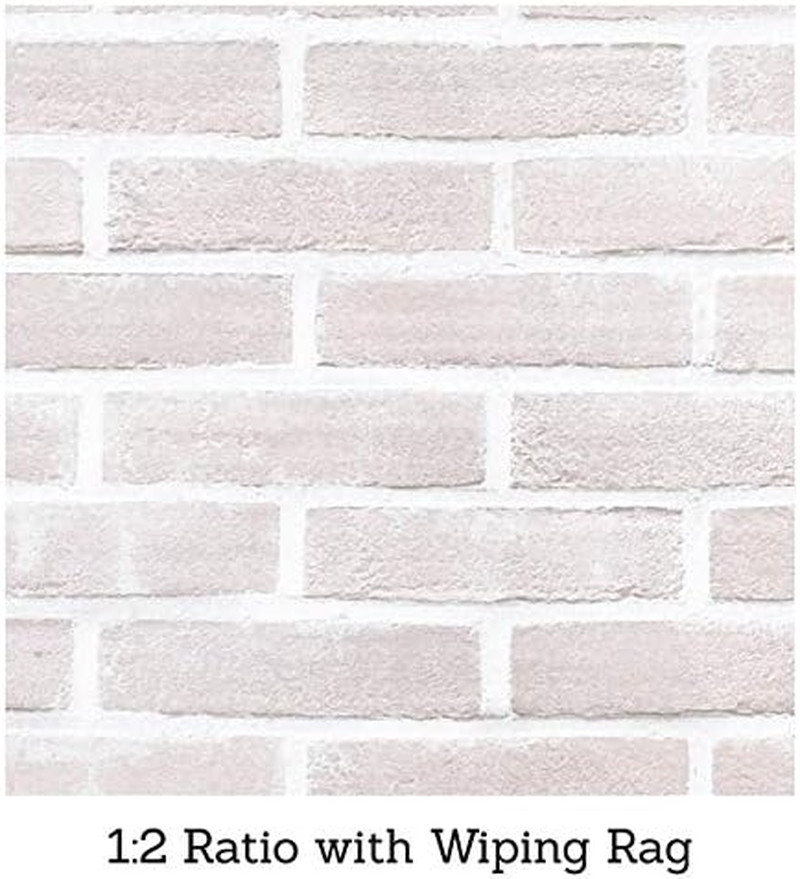 Brick Transformations Whitewash Paint for Brick and Fireplaces- 16 Oz Pint