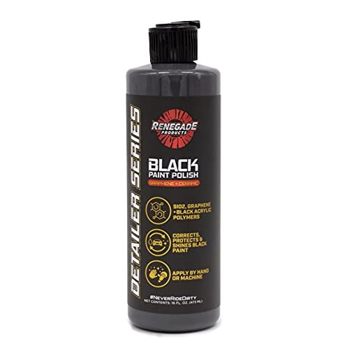 Graphene + Ceramic Black Paint Polish with Sio2, 1 Year Coating for