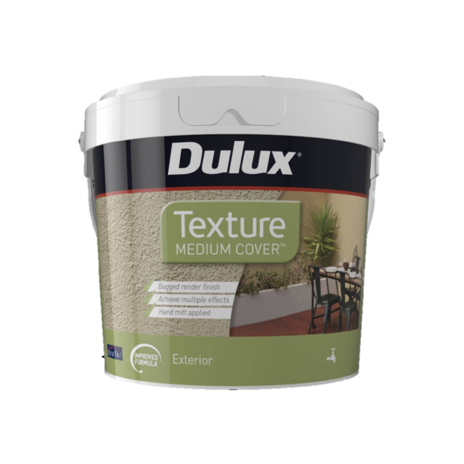 Dulux 10L Medium Texture Exterior Paint