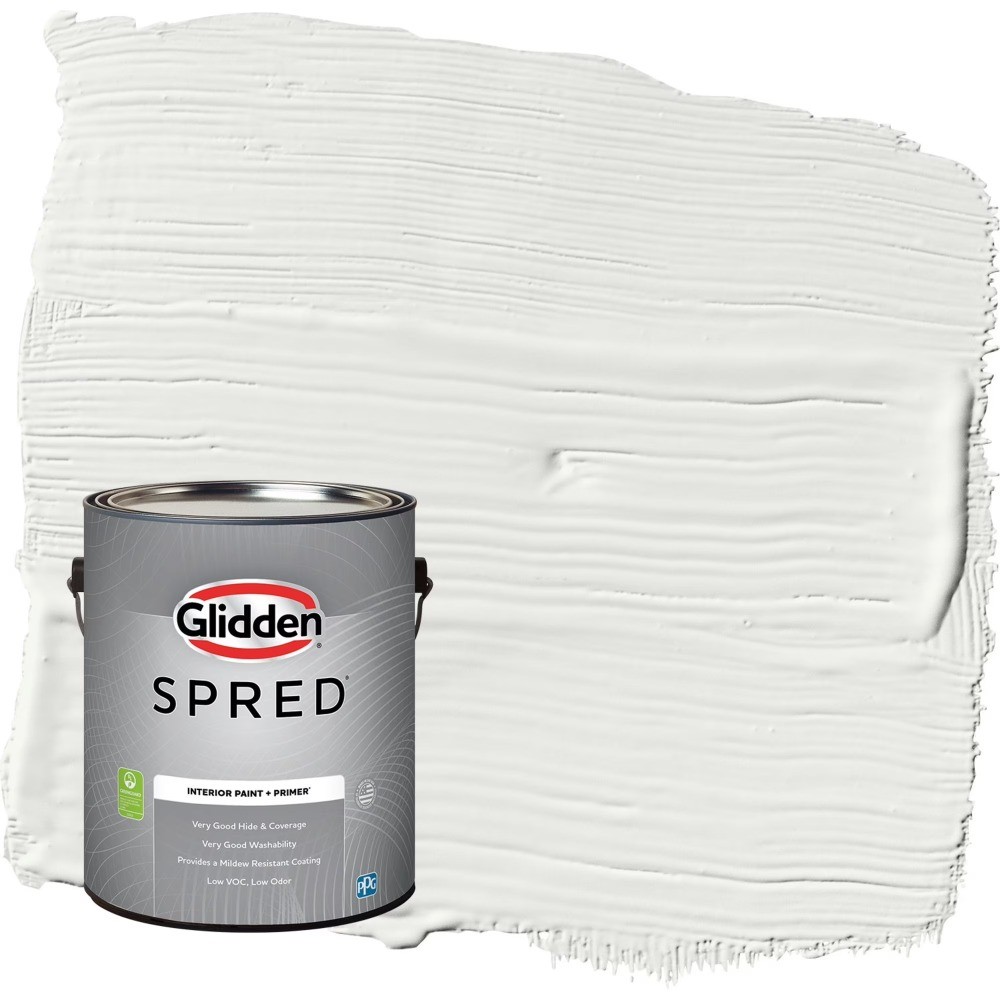 Spred Grab-N-Go White Flat Interior Paint with Primer, 1 Gallon