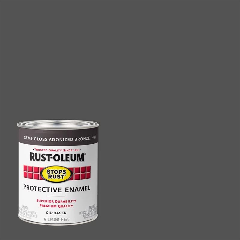 Rust-Oleum Stops Rust Semi-Gloss Anodized Bronze Protective Enamel 1 qt (2-Pack)