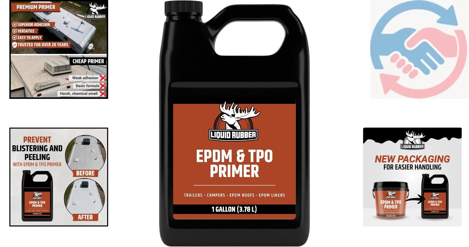High-Performance EPDM Primer for RV/Camper Roofs – 1 Gallon Waterproof Formula