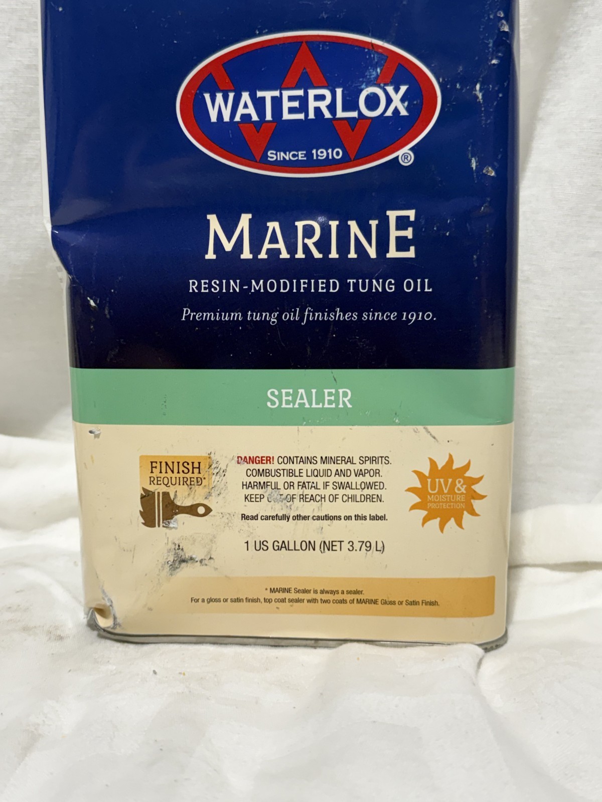 Waterlox TB 3809 Original Marine Sealer 1 Gallon Clear Protective Tung Oil New