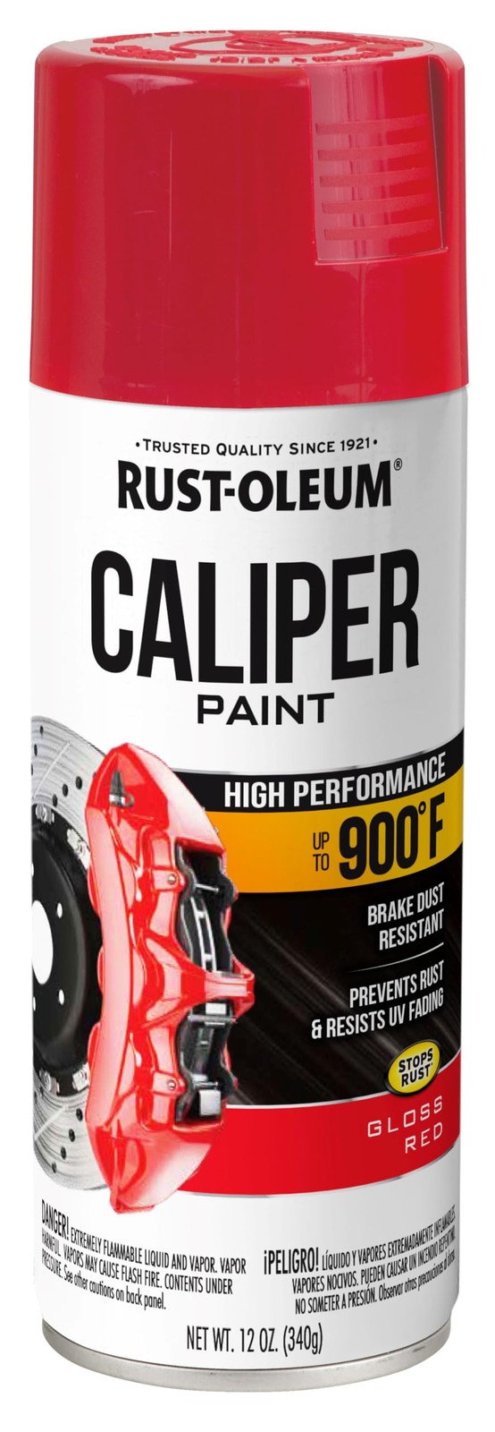 Rust-Oleum 251591 Caliper Spray Paint, 12 oz, Red