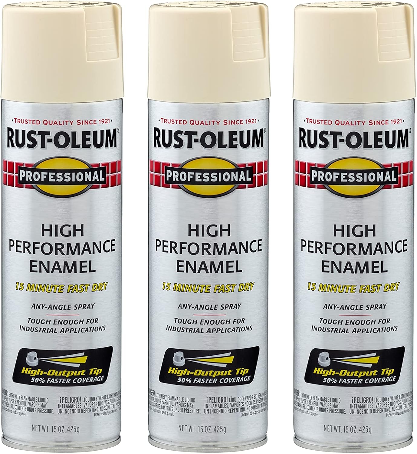 7592838-6PK Professional High Performance Enamel Spray Paint 15 oz Gloss White