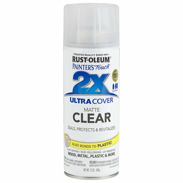 Rust-Oleum 249087 Painter’s Touch 2X Ultra Cover, Matte Clear, 12oz, 1 Can