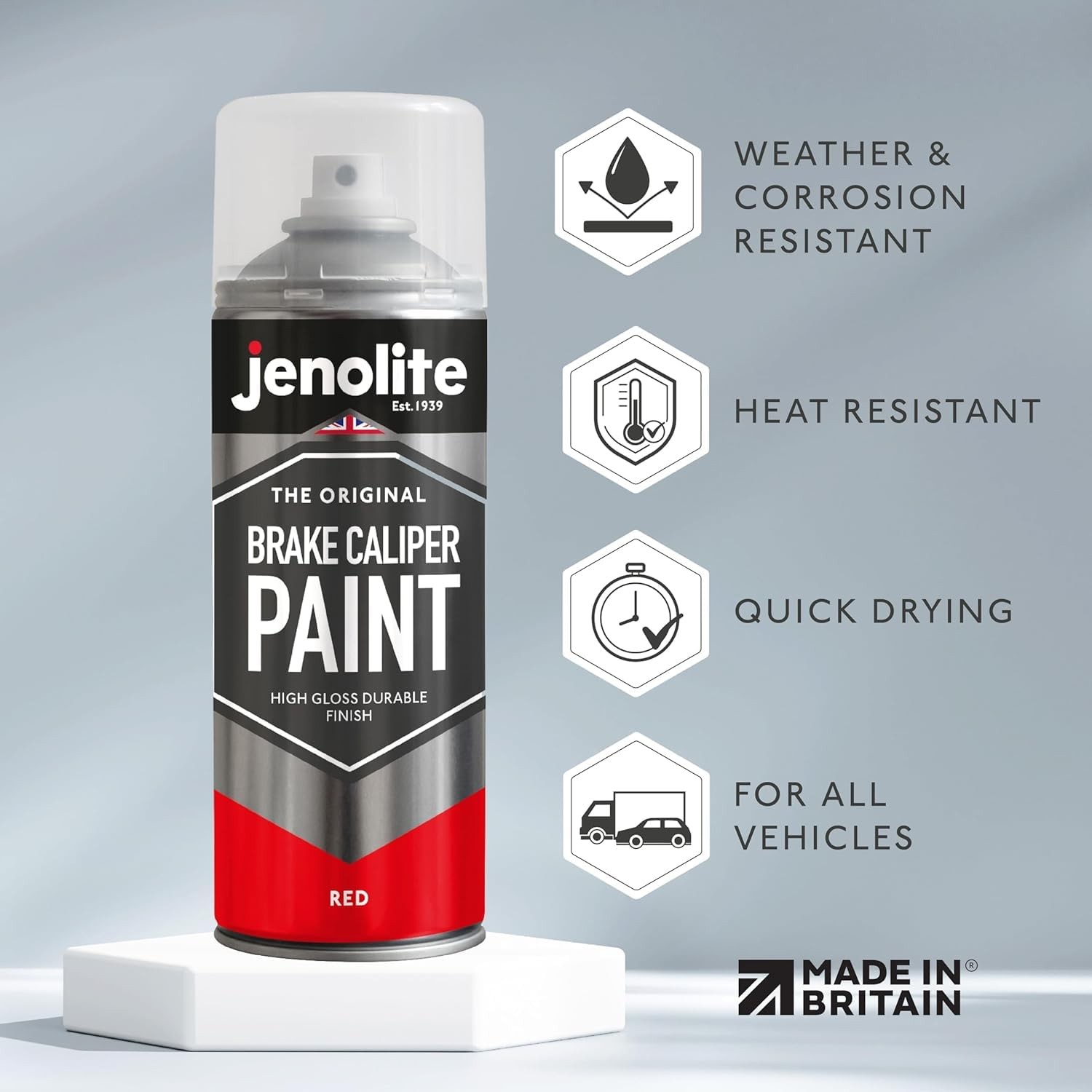 Red Brake Caliper Paint 400ml | Restore & Transform Car Calipers