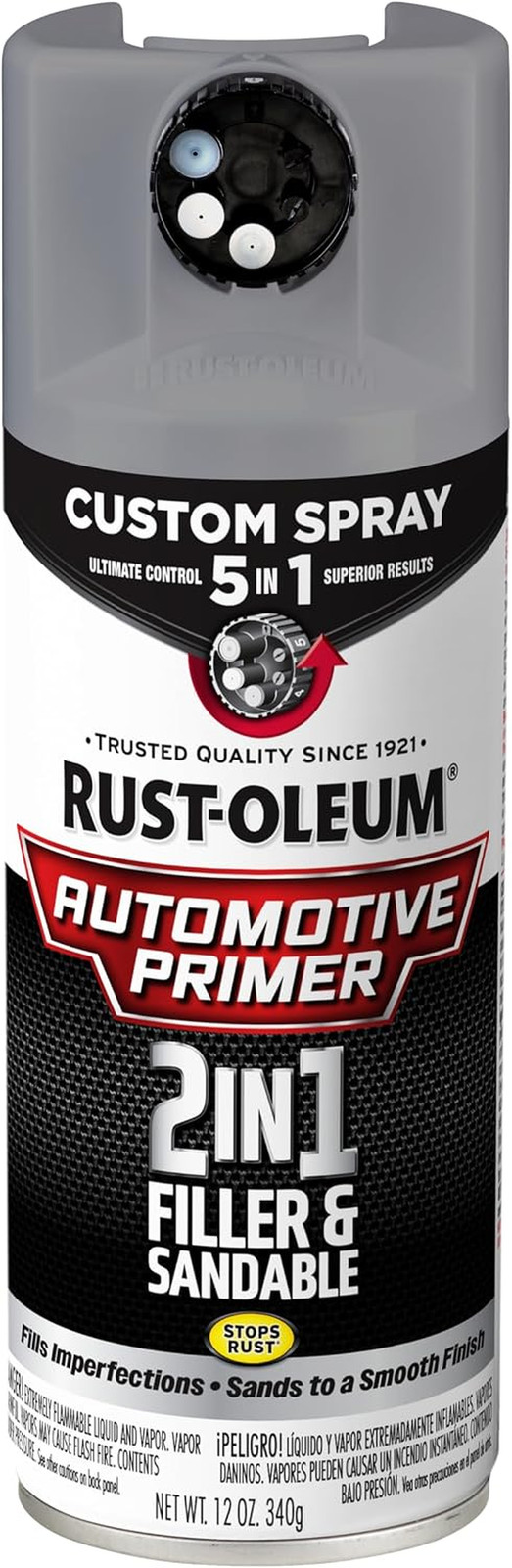 Automotive 2-in-1 Filler & Sandable Primer, Gray | Fills Minor Imperfections | S