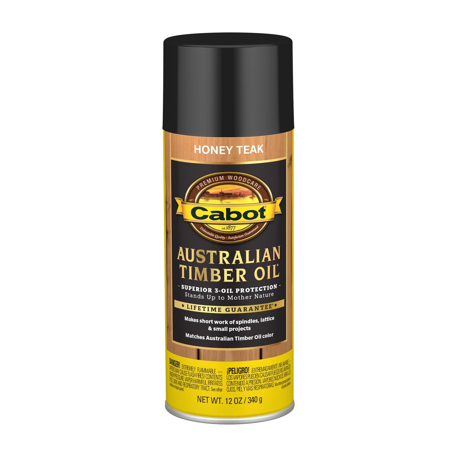 Cabot Australian Timber Oil Wood Stain and Protector, Aerosol, Honey Teak