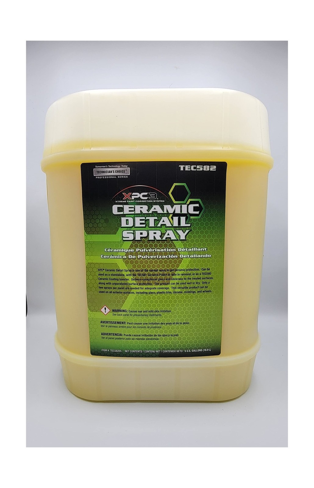 Ceramic Detail Spray, 5 Gallon Bulk, High Gloss Protection, for Cars & Trucks