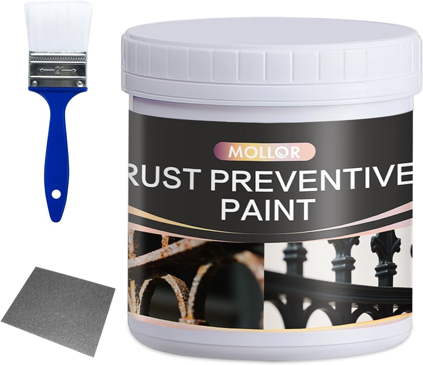 Versatile 2-in-1 Rust Converter & Primer for Metal – 17.5 Oz, Easy Application