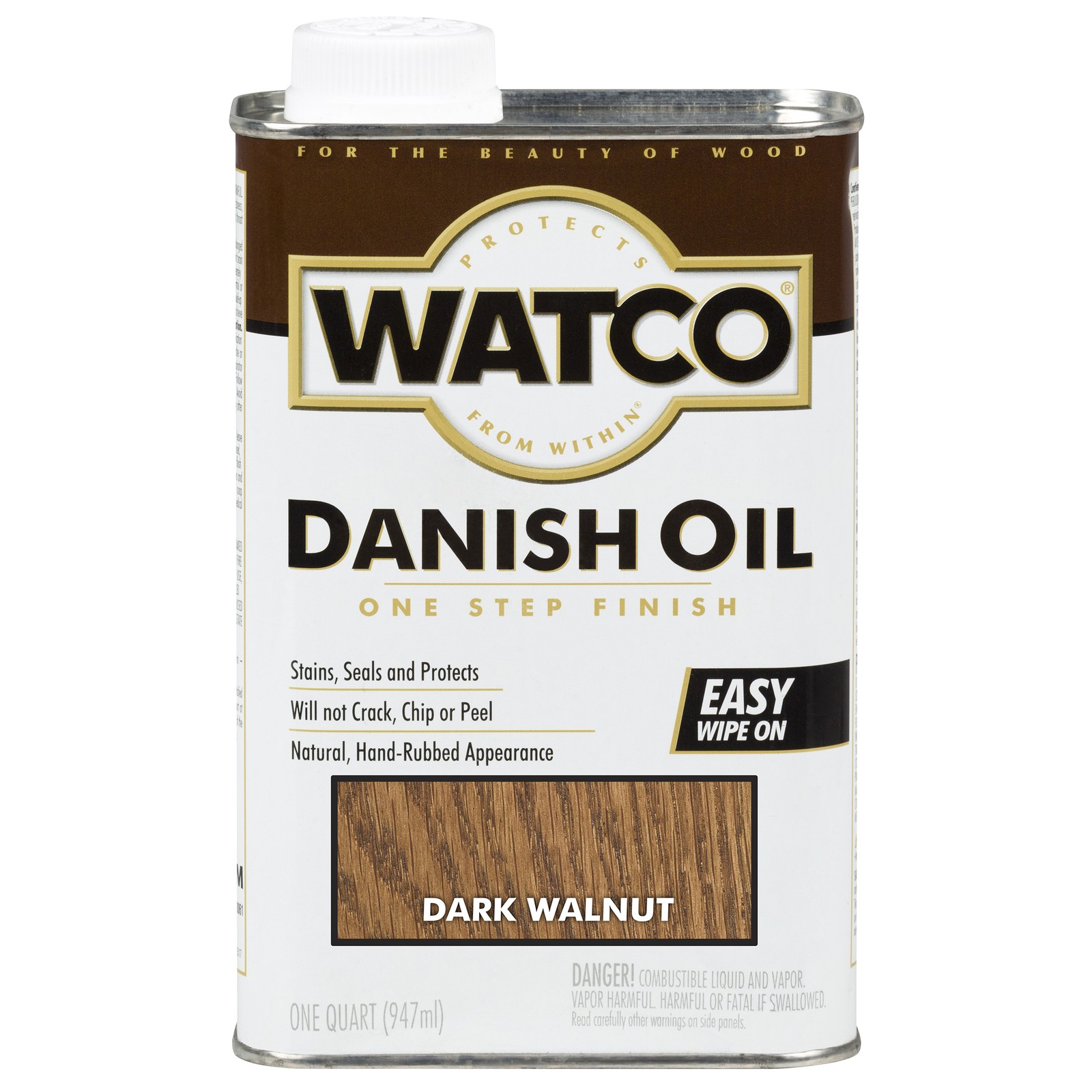 Watco Danish Oil Finish – 65841 Qt Dark Wal Danish Oil