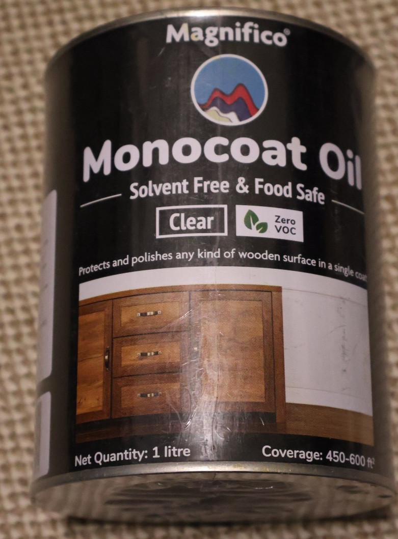 MAGNIFICO MONOCOAT OIL, Clear, 1 litre, New Sealed, wood, epoxy, marble, metal