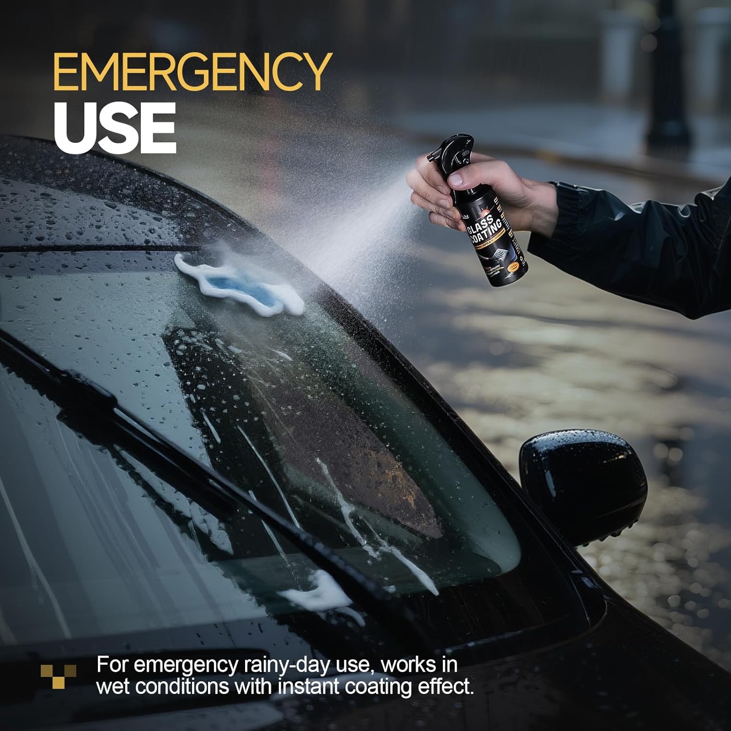 Car Ceramic Glass Coating Spray,Automotive Windshield Rain Repellant Glass Polis