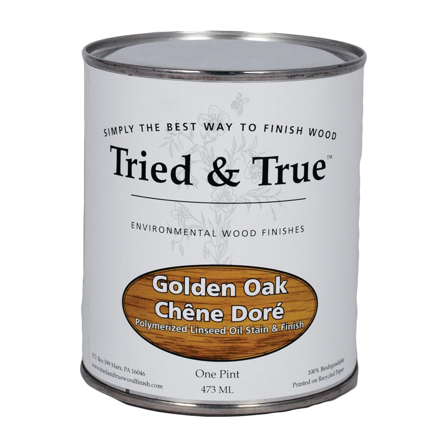 Golden Oak Stain & Finish, Pint – Linseed Oil Wood Stain, Perfect for Home Im…