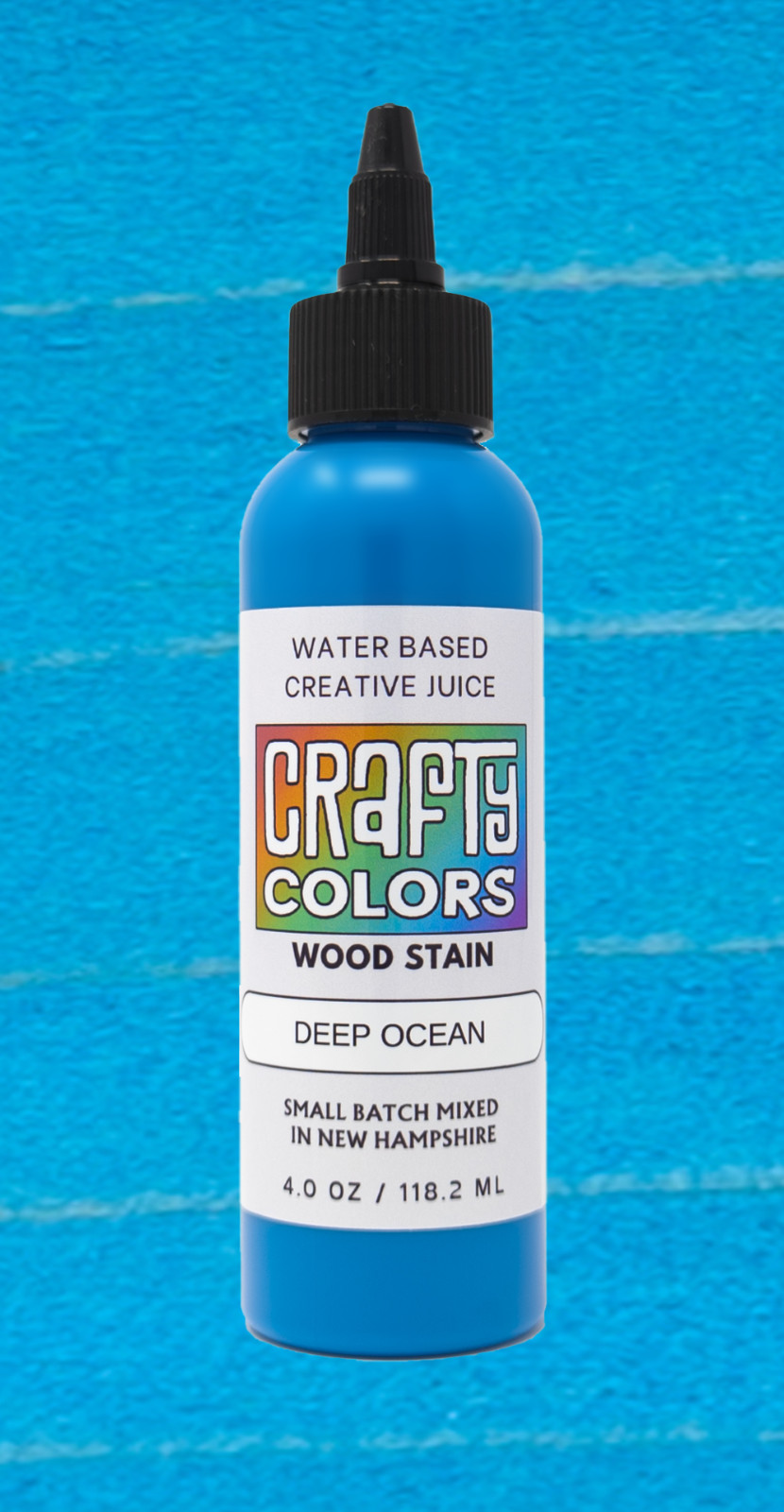 Bright Blue Wood Stain – Crafty Colors Vibrant Water Based Wood Stains