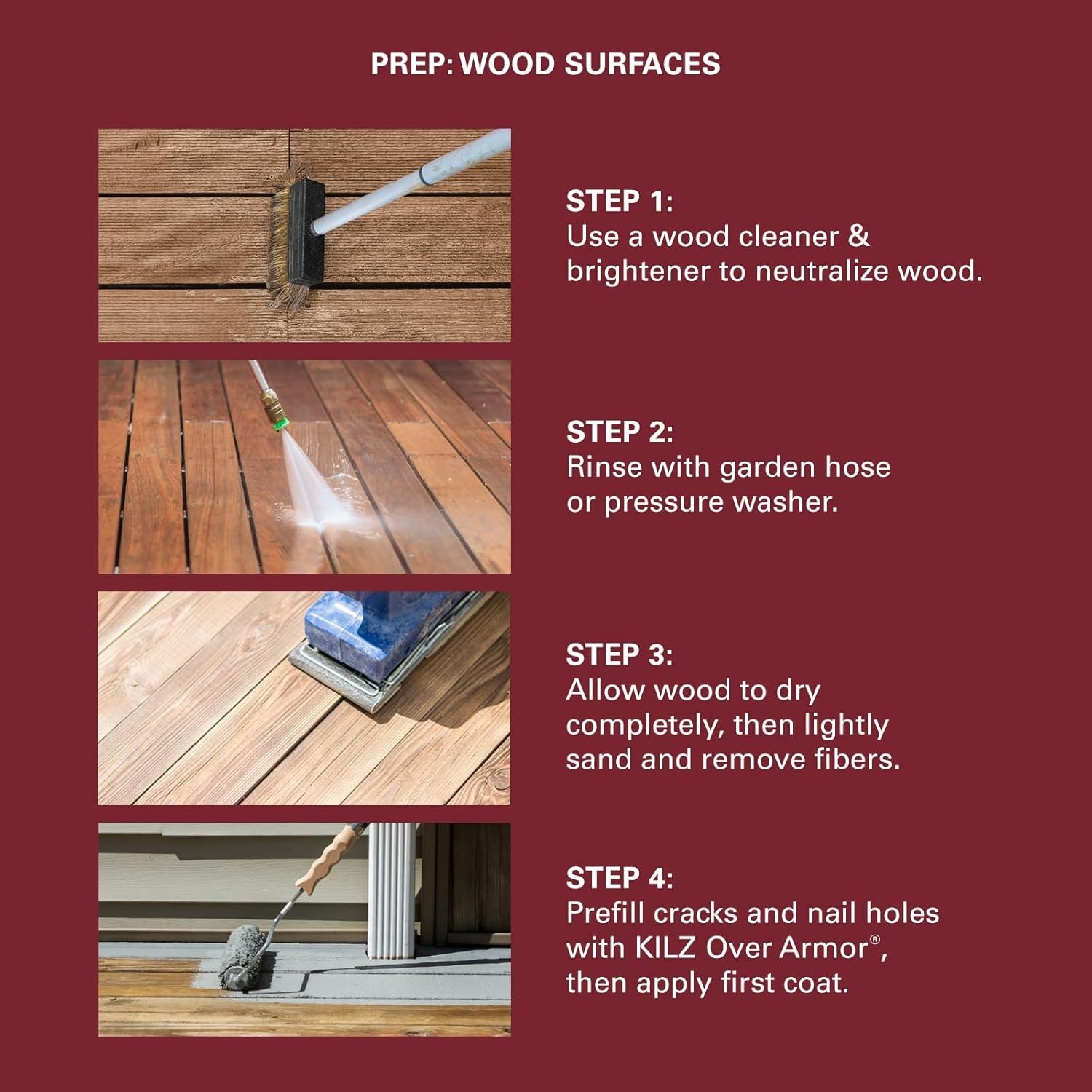 Over Armor Redwood Smooth Coating – Durable Resurfacer for Outdoor Spaces 1 Gal