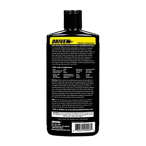 Finish Restorer for All Paint Types, Clear Coat, Fiberglass Gel Coat, Tire