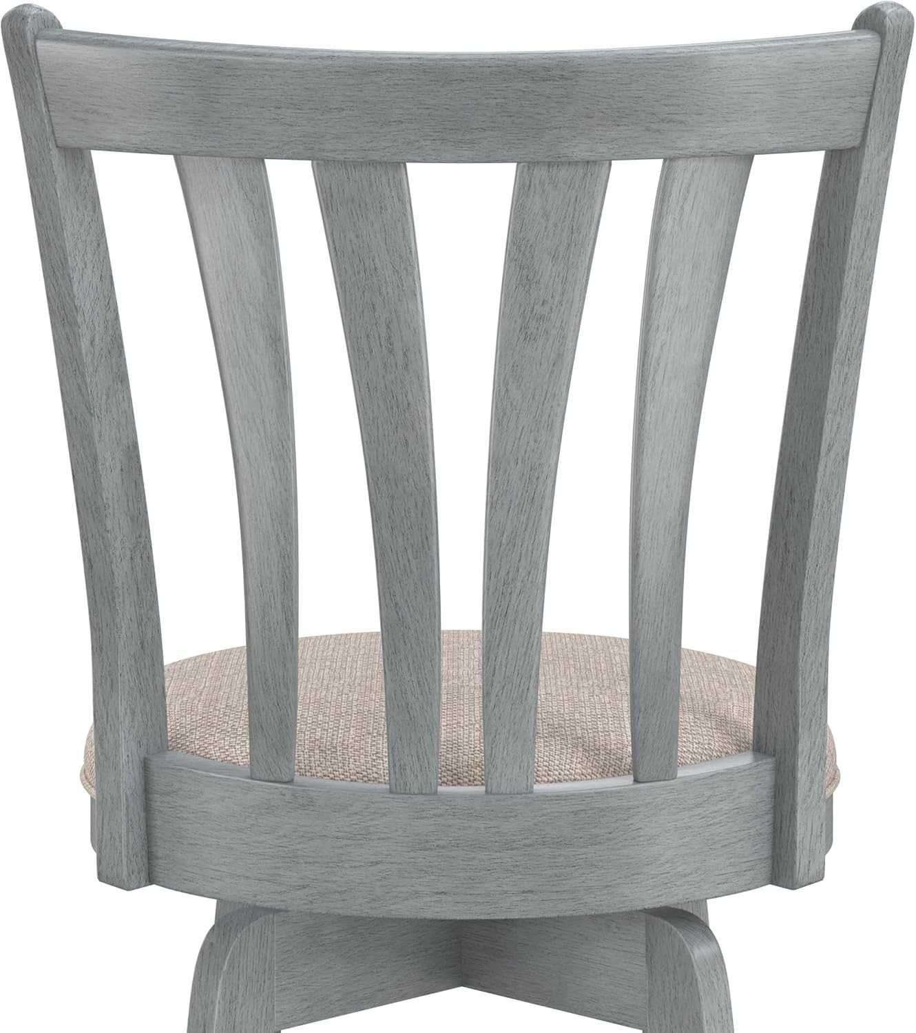 Furniture Savana Wood Bar Height Stool, 30″ High, Blue Wire Brush
