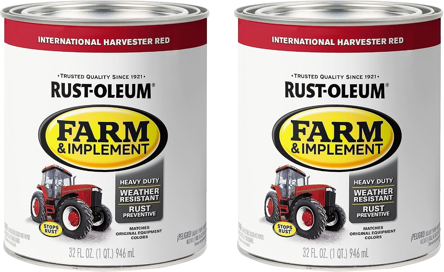 280109-2PK Farm Implement Enamel Paint, Quart, 2 Pack