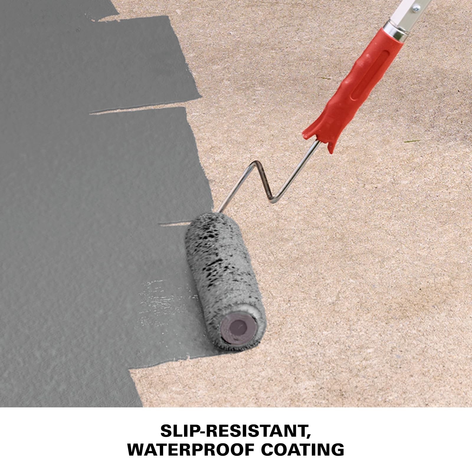 Textured Solid Coating Resurfacer, Slate Gray, 1 Gallon – Durable Outdoor Paint