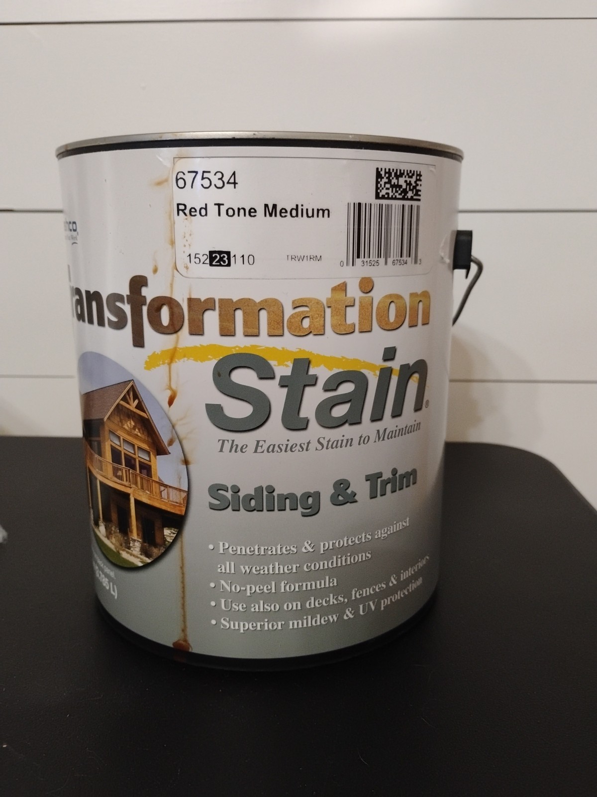 Sashco Wood Stain Transformation Siding & Trim – 1 Gallon – Red Tone Medium New