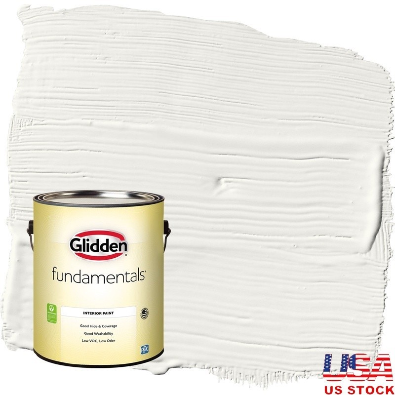 Low VOC Interior Paint Semi-Gloss White 1 Gallon Quick Dry Good Coverage New