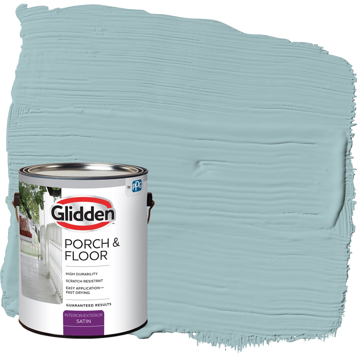 Glidden Porch & Floor Paint 1 Gal Lazy River Satin Int/Ext With Primer