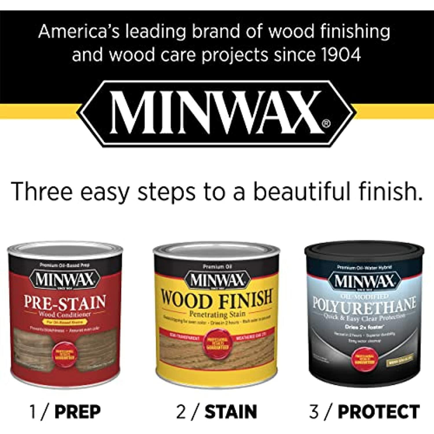 Minwax Water Based, Oil-Modified Polyurethane Protective Wood Finish, Clear