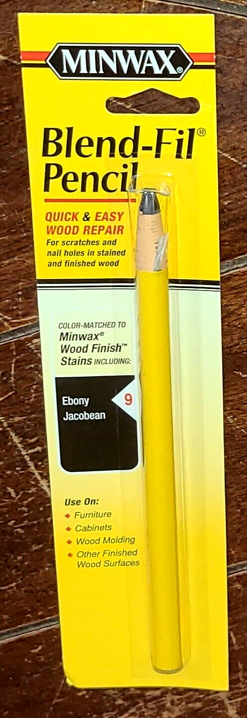 Minwax Blend-Fil Pencil #9 EBONY ~ Quick & Easy Touch-Up Wood Repair #T439000