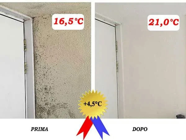 THERMAL FIXATIVE FOR WALLS AND CEILINGS WITH HIGH COEFF. THERMAL LT 1