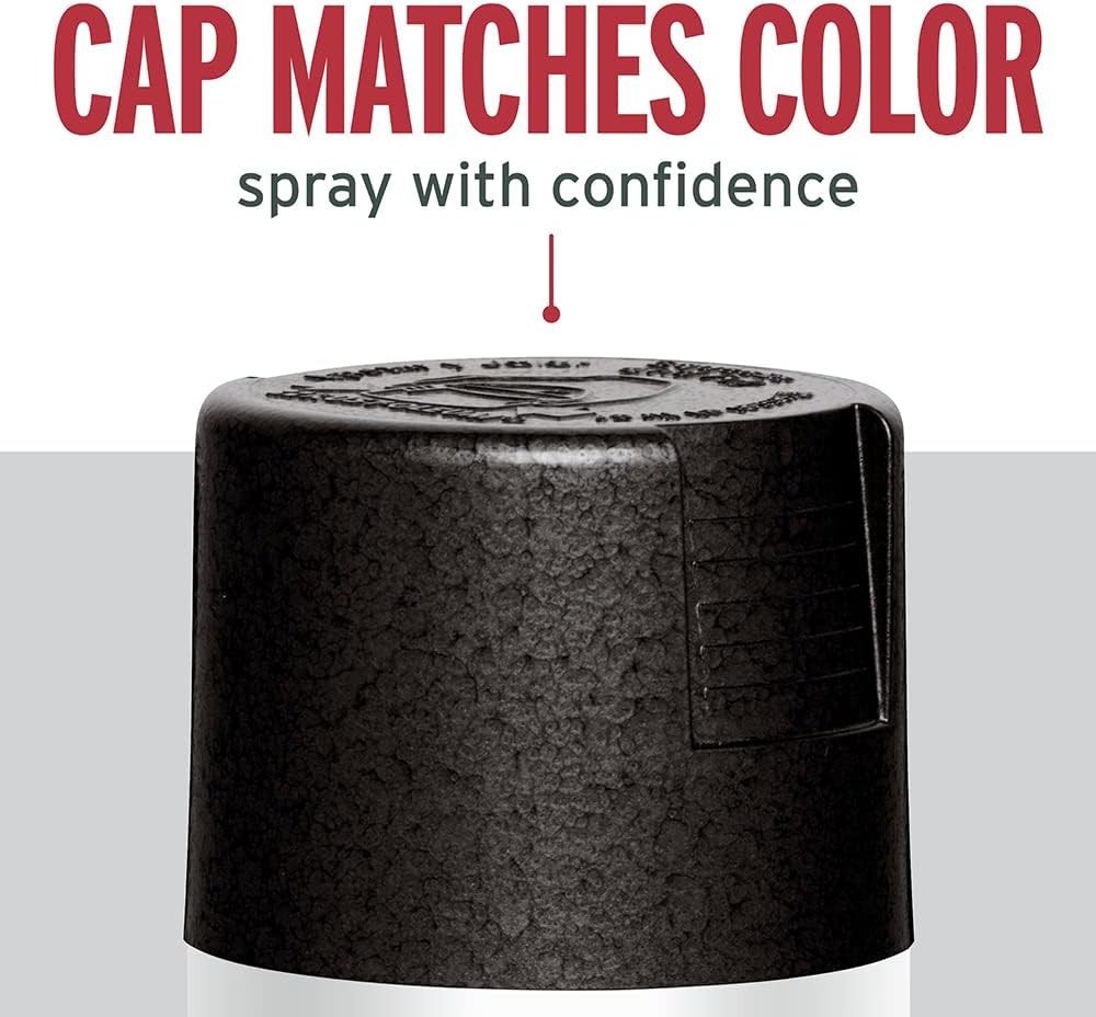 Stops Rust Hammered Spray Paint, Black, 12oz, 6 Pack