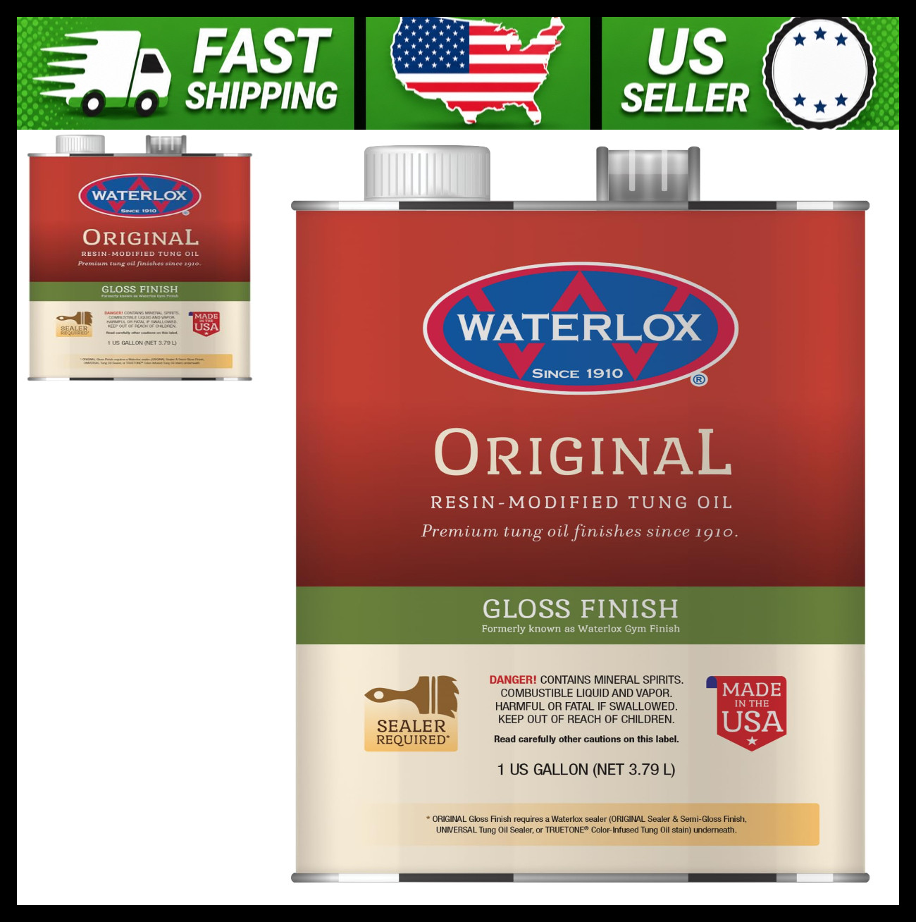 Waterlox Original Gloss Wood Finish 1 Gallon