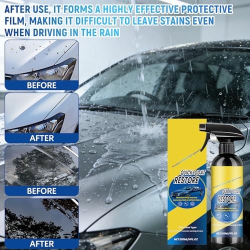 2Pcs Nano Quick Coat Restore Coating Spray, 2026 Advanced Automobile Quick