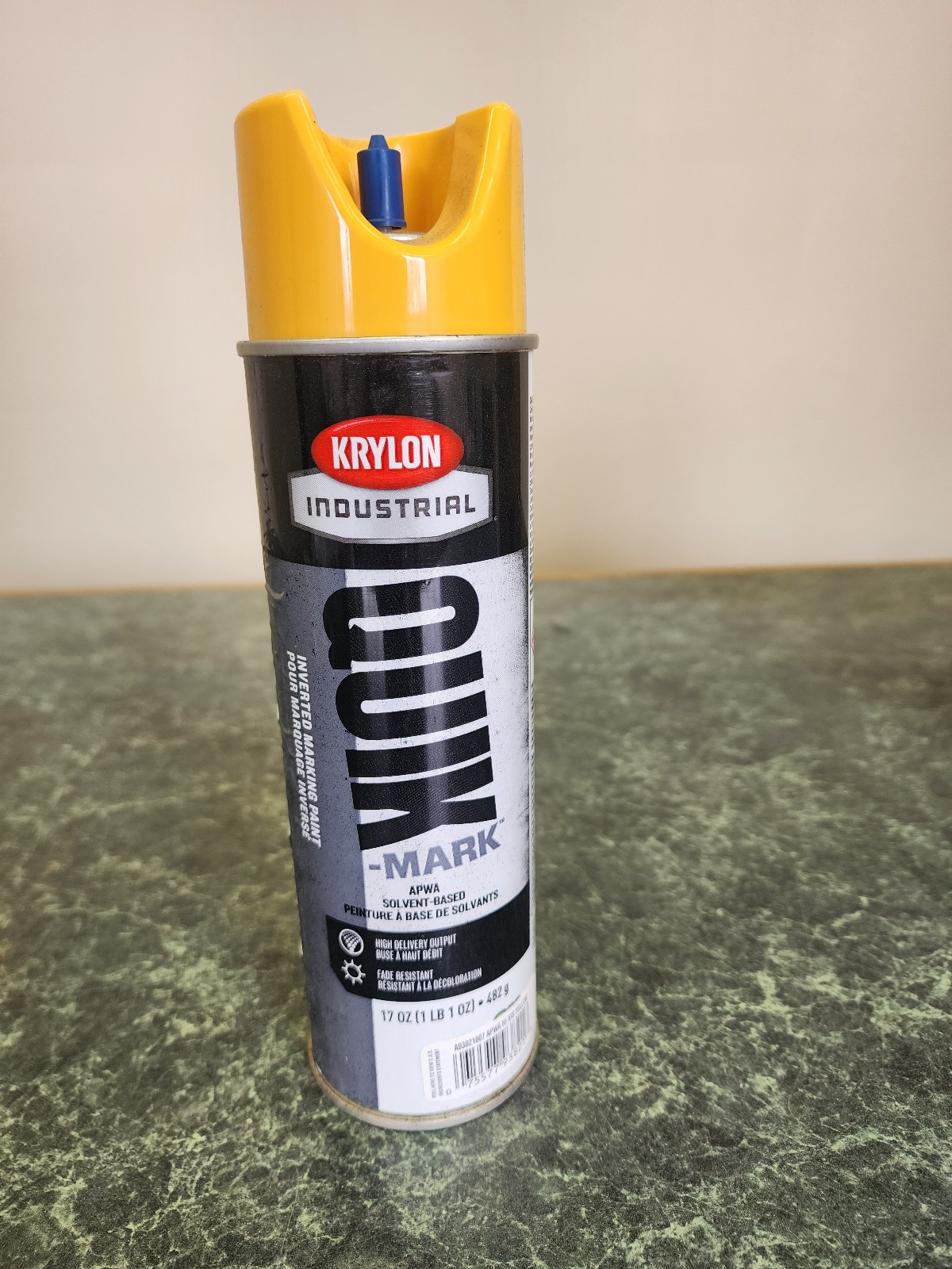 Krylon Industrial Quik-Mark Marking Paint APWA HI-VIS Yellow 11 Pack