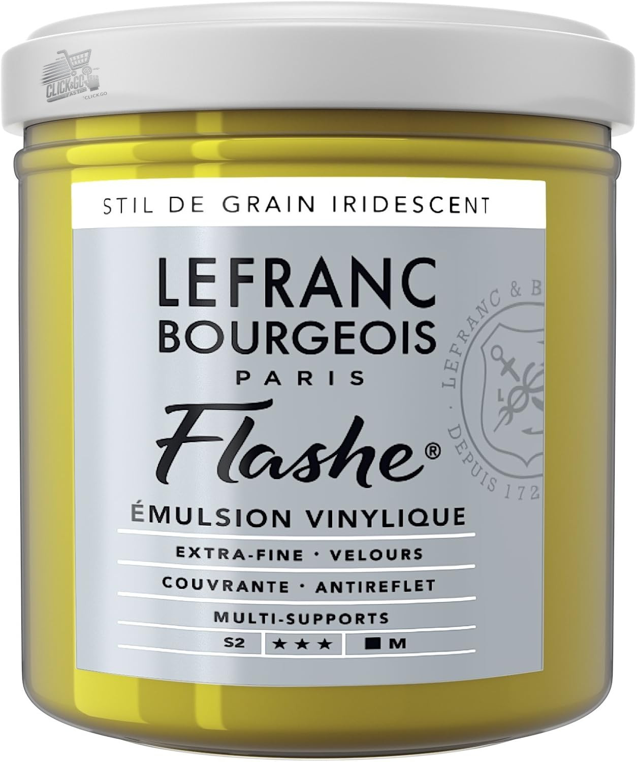 LEFRANC BOURGEOIS FLASH 125ML GREEN STIL DE GRAIN IRIDESCENT VINYL COLOR