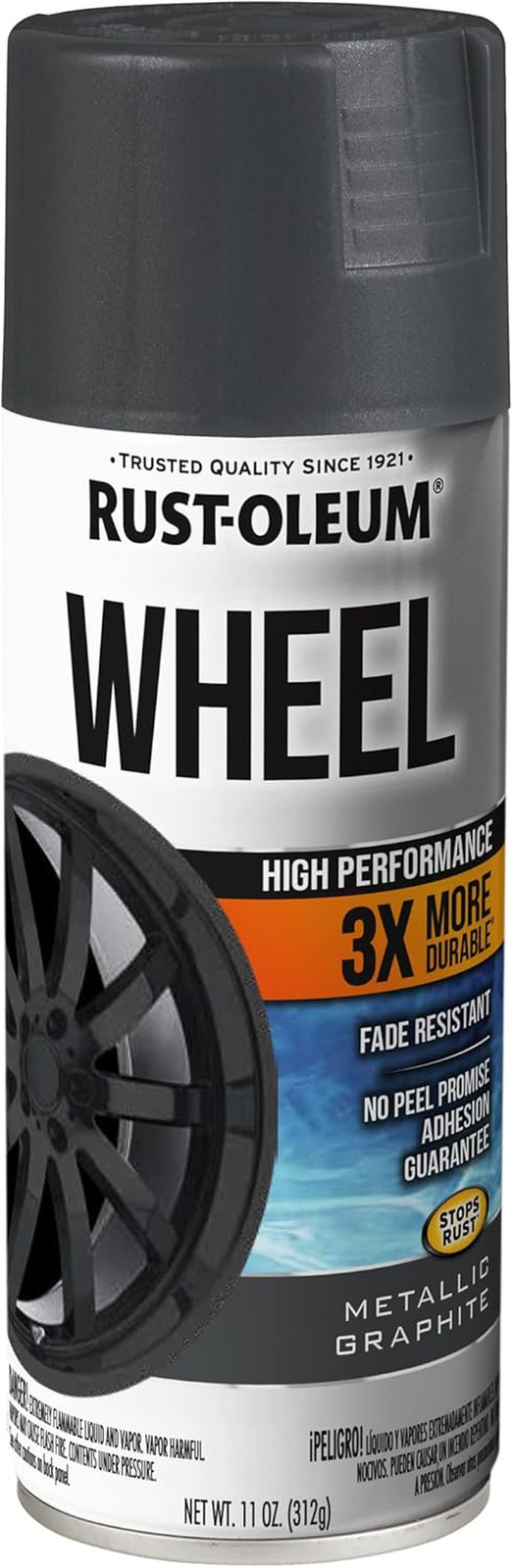 366441 High Performance Wheel Spray Paint, 11 Oz, Metallic Graphite
