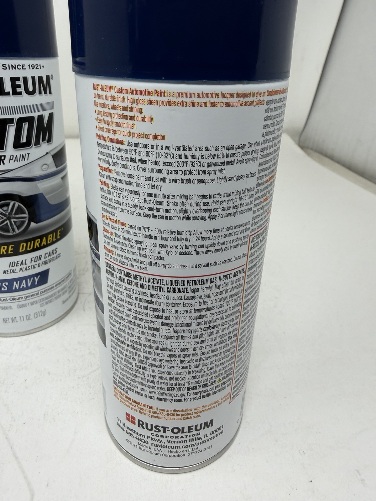 3 pack Gloss Navy Rust-oleum Custom Premium Lacquer Paint @ 11oz. Each
